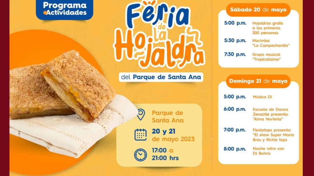 ¡Hay hojaldra! Prepara el estómago que llega la Feria de la Hojaldra en Campeche