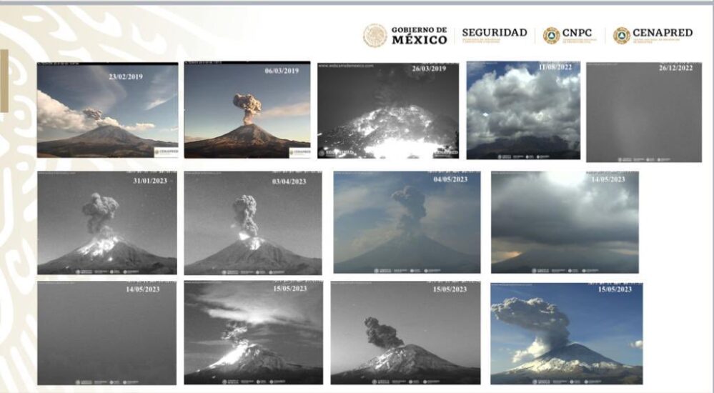 El Ejército Mexicano vigila actividad del volcán Popocatépetl