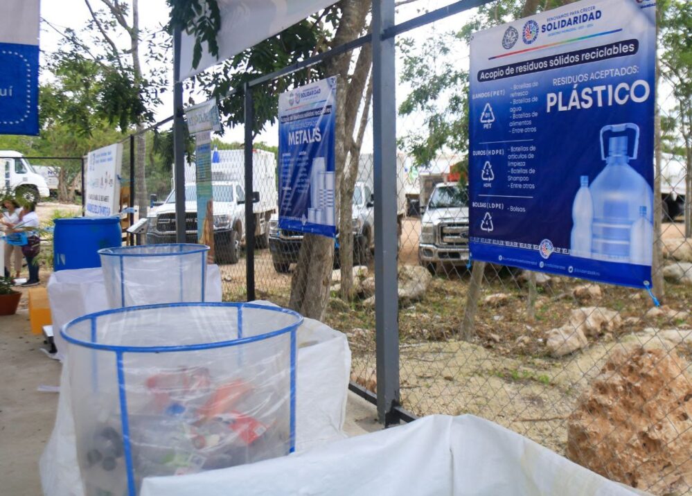 Inauguran primer punto fijo de Reciclatón en Playa del Carmen