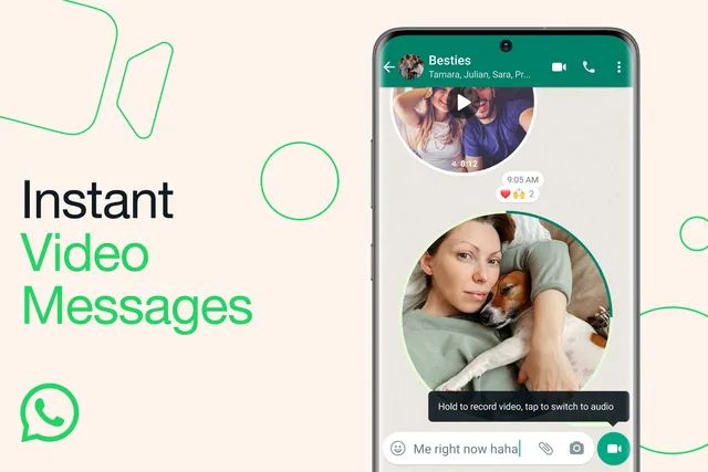 Llegan a WhatsApp los mensajes de video instantáneos