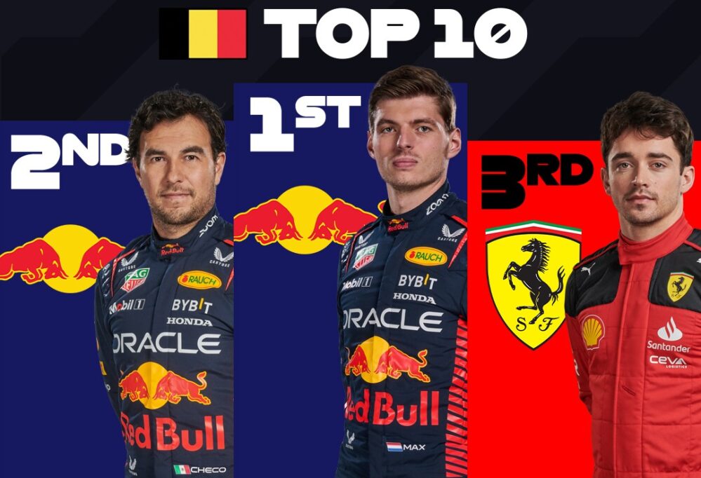 Fórmula 1: Verstappen gana el Gran Premio de Bélgica, Checo Pérez queda segundo