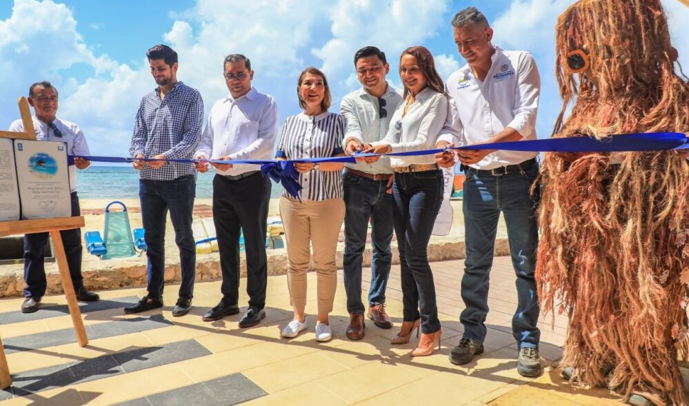 En Solidaridad, inauguran nueva playa inclusiva «Pelícanos»