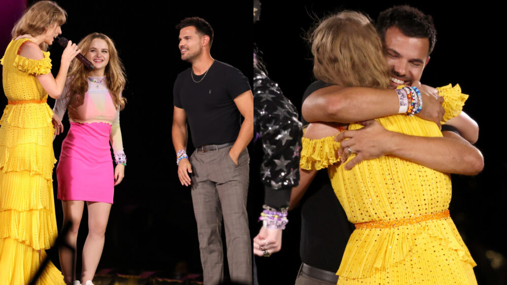 Taylor Swift y su ex novio Taylor Lautner, se abrazan en emotivo reencuentro