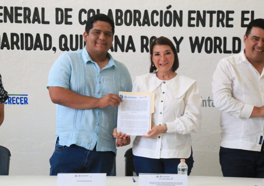 En Solidaridad firman convenio con World Vision a favor de niñas, niños y adolescentes