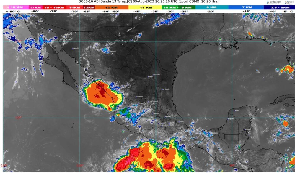 Clima: Fuertes lluvias en México por las Ondas Tropicales 20 y 21