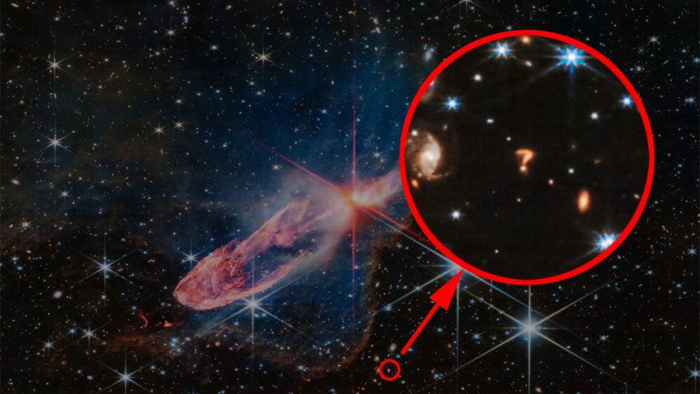 ¿Señal del más allá? El telescopio James Webb capta un signo de interrogación espacial