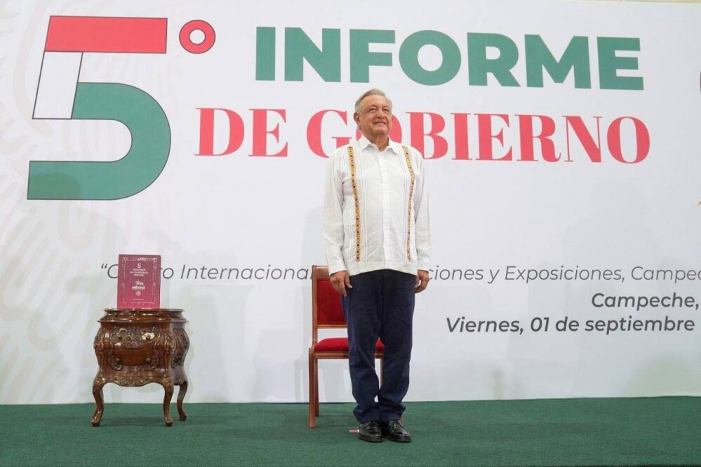Obrador presenta su 5to Informe de Gobierno en Campeche