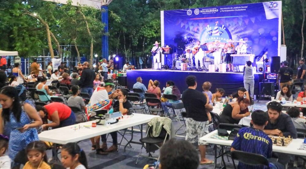 Playa del Carmen: «Solidaridad está de Fiesta» llegó al primer domo de Villas del Sol