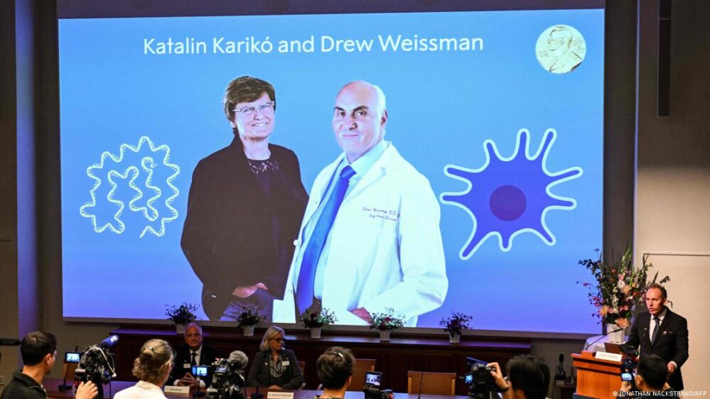 Karikó y Weisman ganan el Nobel de Medicina por vacunas ARNm contra Covid-19