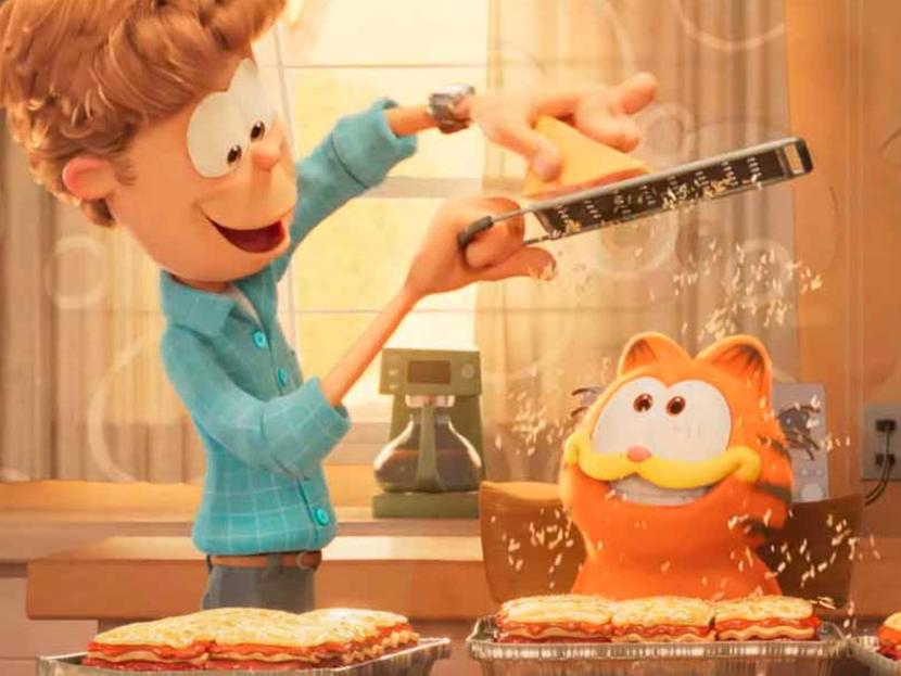 La nueva película de Garfield, explica el triste motivo del porqué ama la lasaña