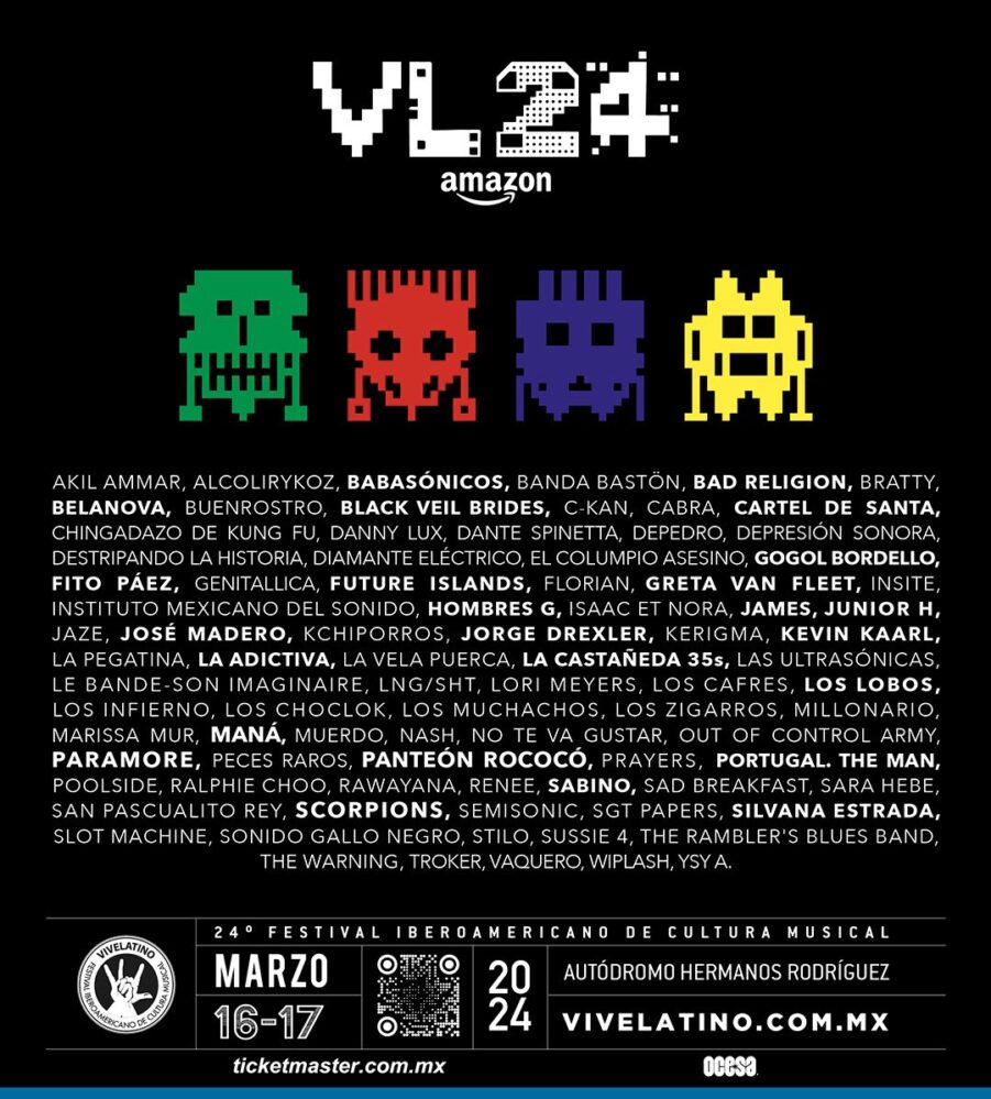 Anuncia el Vive Latino 2024 su ‘line up’; aquí todas las bandas que tocarán