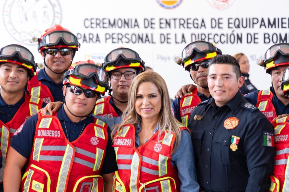 Municipio de Solidaridad con el mejor equipo para bomberos en Quintana Roo