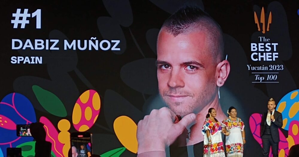 Dabiz Muñoz el mejor chef en The Best Chefs Awards 2023 en Yucatán