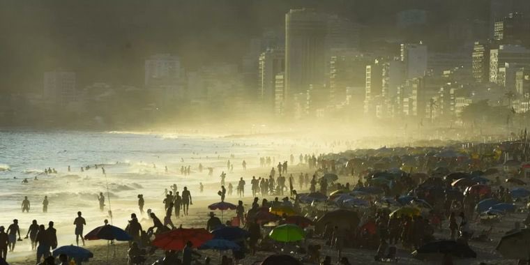 En Brasil la sensación térmica alcanzó los 62.3 grados, brasileños sufren tremenda ola de calor