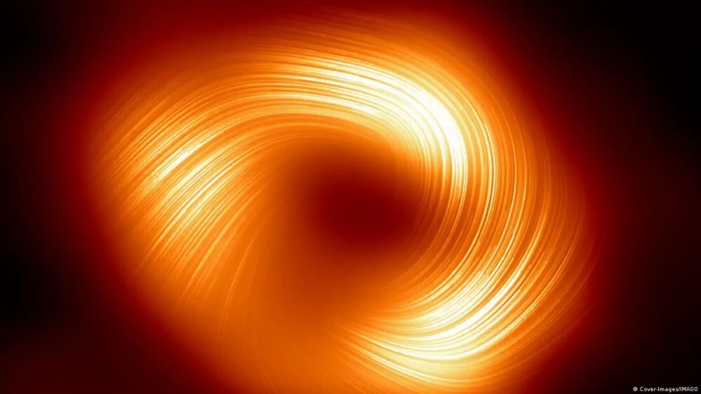 Imagen revela campos magnéticos en espiral en la Vía Láctea