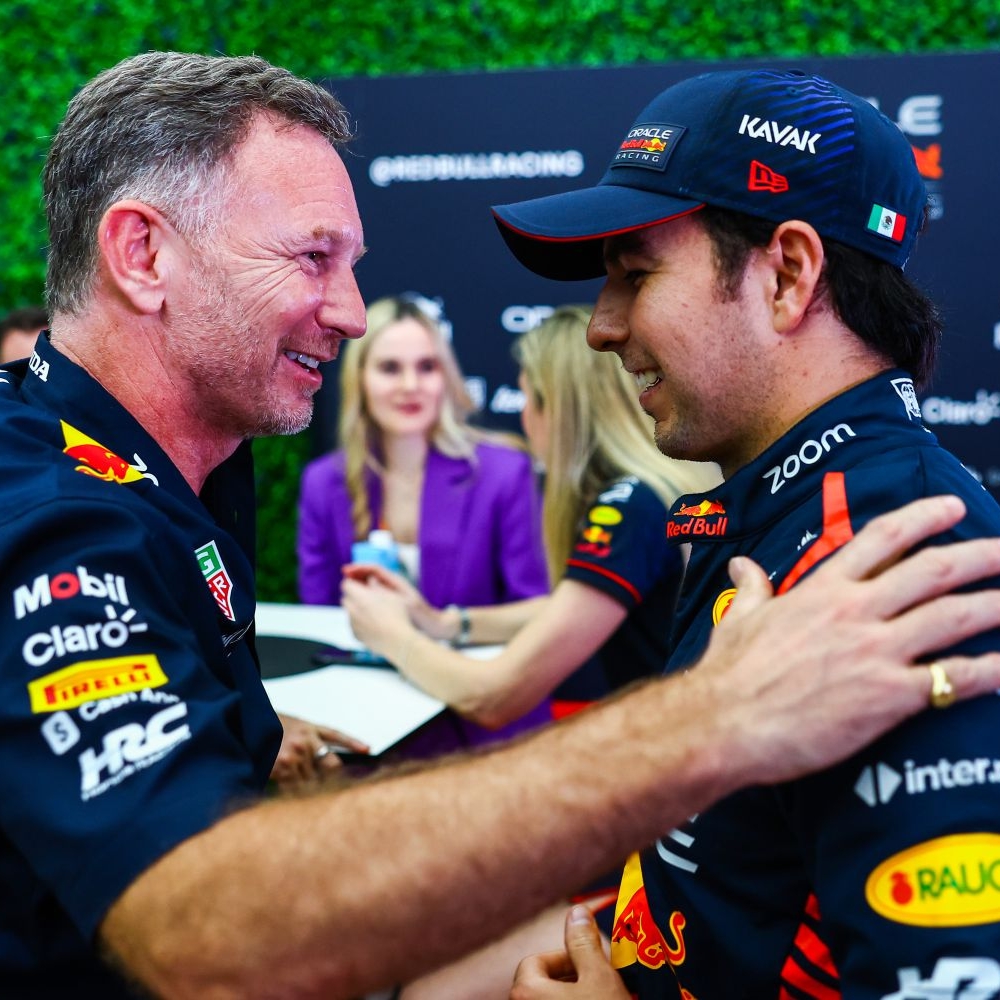 Christian Horner felicita a Checo Pérez y asegura que tiene futuro en Red Bull