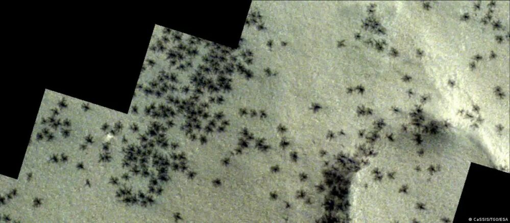 La Sonda Mars Espress detecta «señales de arañas gigantes» en Marte