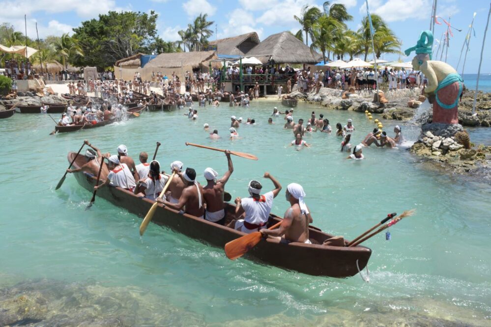 Playa del Carmen: Canoeros honran a la diosa Ixchel en Travesía Sagrada Maya