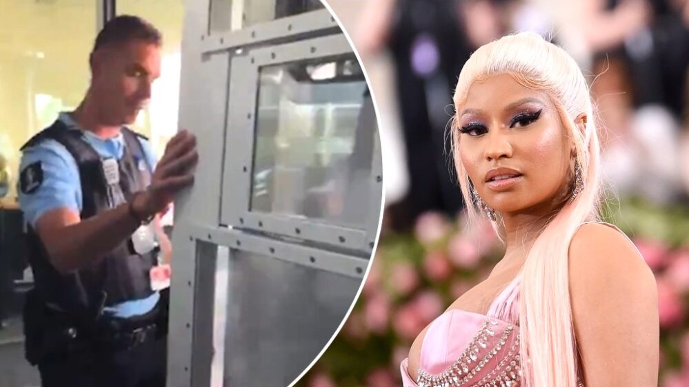 Nicki Minaj detenida en Ámsterdam por presunta posesión de drogas y transmite su arresto en vivo