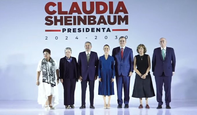 Ernestina Godoy, Alicia Bárcena, Marcelo Ebrard y Juan Ramón de la Fuente al gabinete de Sheinbaum