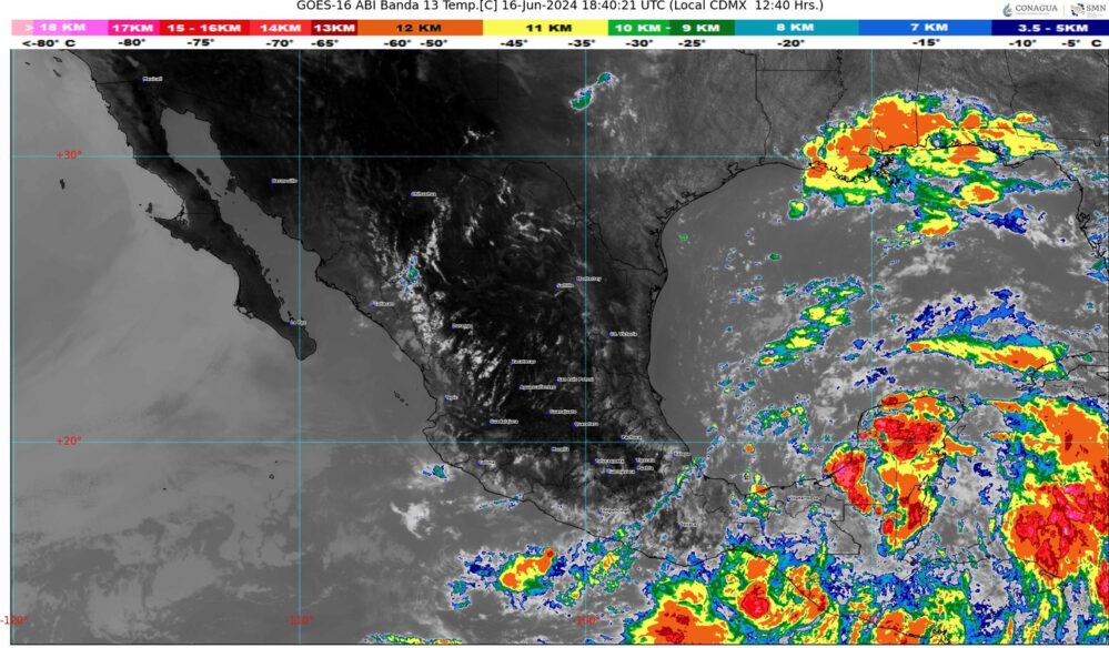 Alerta por la posible formación del huracán Alberto, baja presión impactará en sureste mexicano