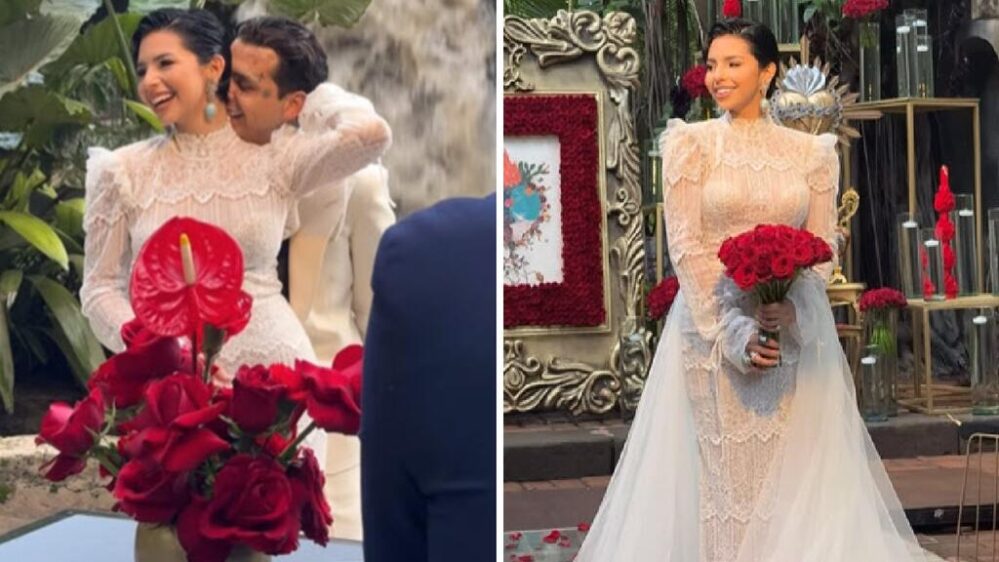 Nuevo video de la boda de Christian Nodal y Ángela Aguilar ¡Así la maquillaron!