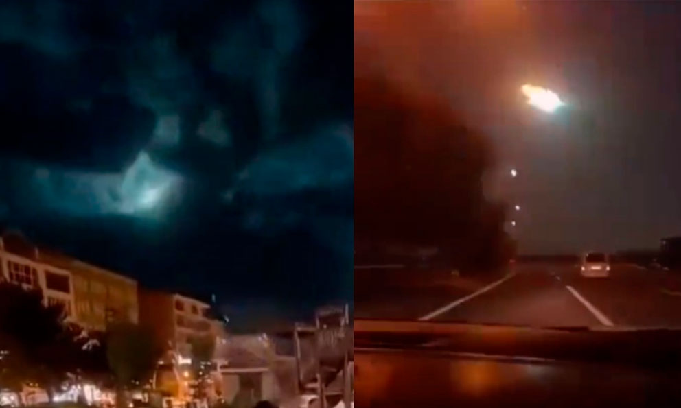 Video: Extraño meteorito ilumina de verde el cielo en Turquía