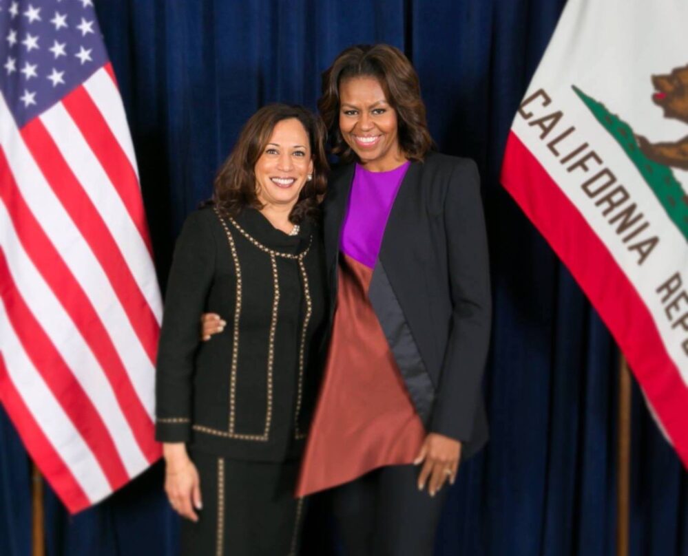 Michelle Obama y Kamala Harris, las dos posibles candidatas demócratas