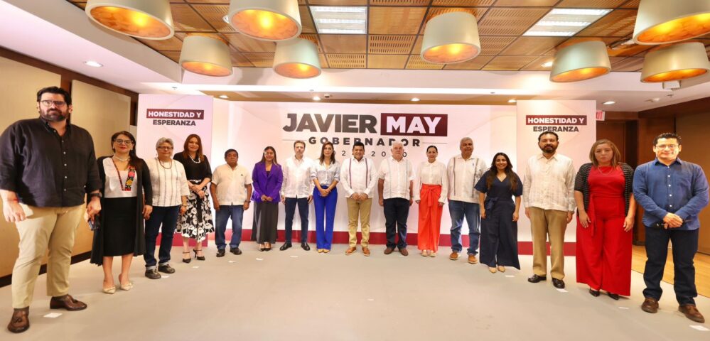 Presenta Javier May al pueblo de Tabasco su gabinete con sensibilidad social