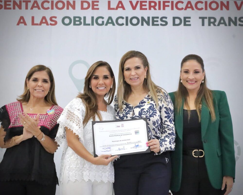 Gobierno de Solidaridad es reconocido por Buenas Prácticas de Transparencia