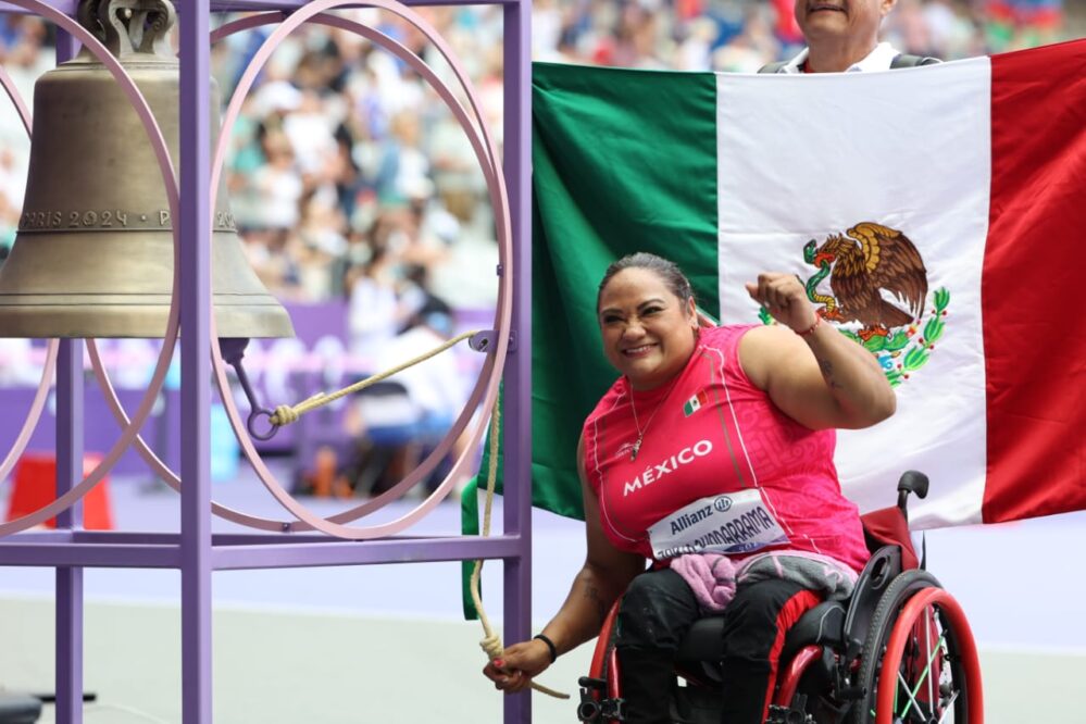 Gloria Zarza gana medalla de oro en impulso de bala en los Juegos Paralímpicos de Paris 2024