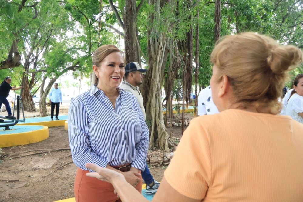 Playa del Carmen: Inaugura Lili Campos parque Cervantes en Santa Fé