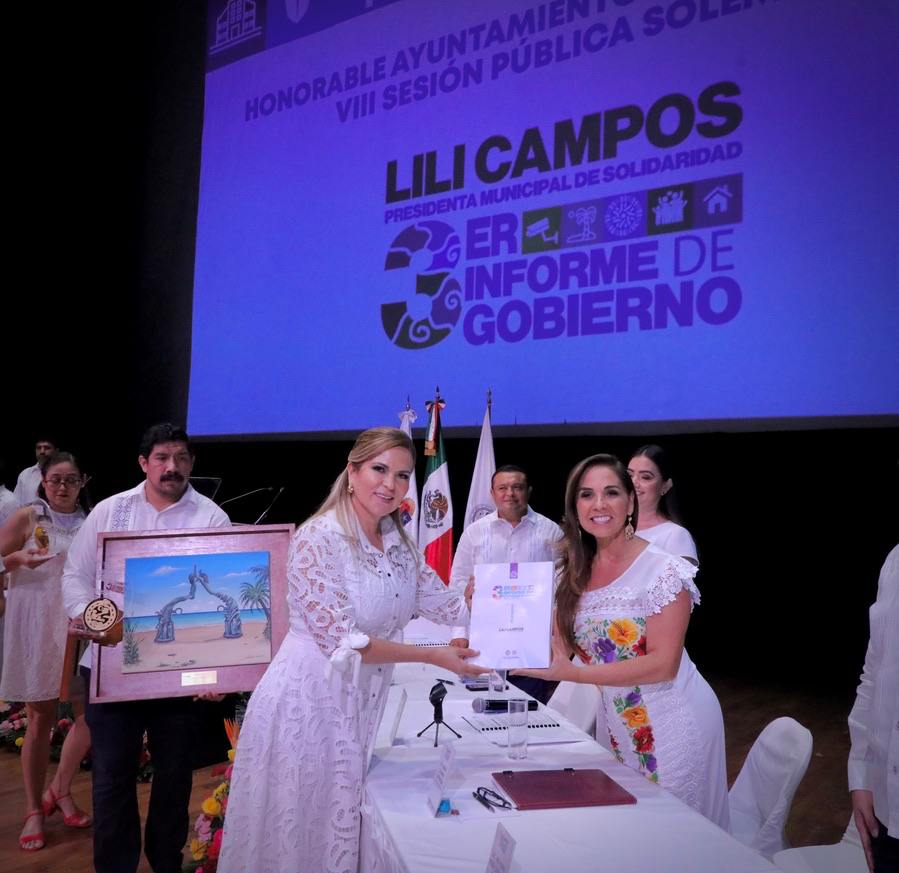 Con mejores servicios y calidad de vida, se logró la renovación en Solidaridad: Lili Campos