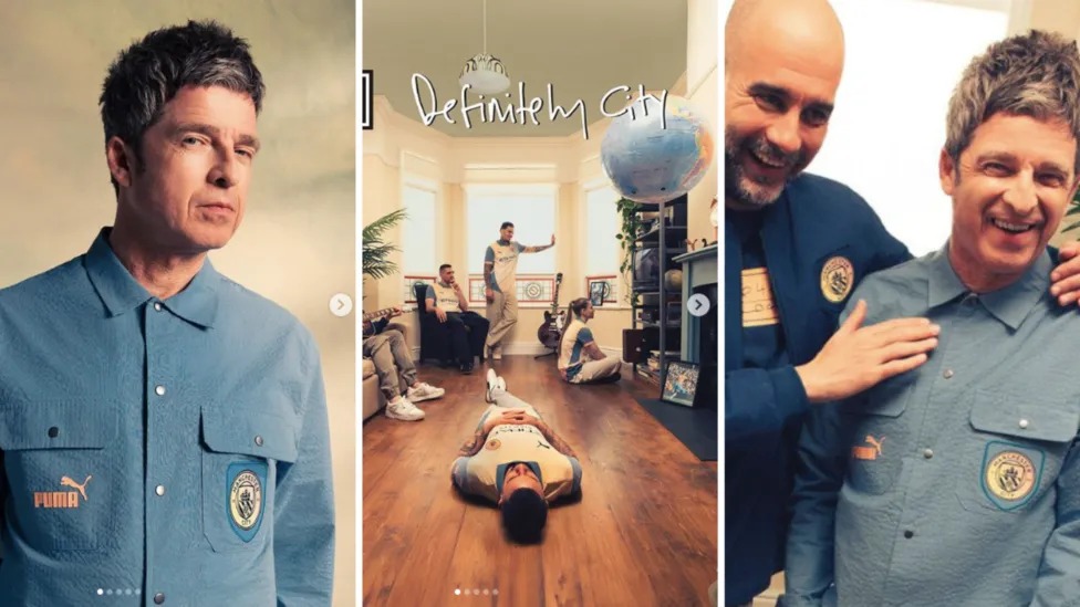 Noel Gallagher diseña uniforme del Manchester City recordando ‘Definitely Maybe’ el album de Oasis