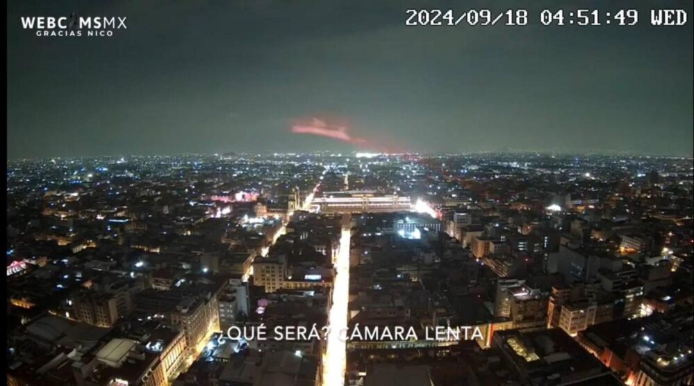 ¿Un OVNI? Captan extraño objeto volador rojo cerca de la Torre Latino