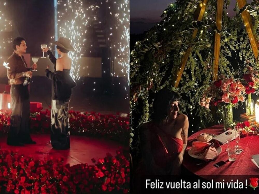 Christian Nodal le celebra a Ángela Aguilar su cumple con festejo al estilo Cazzu