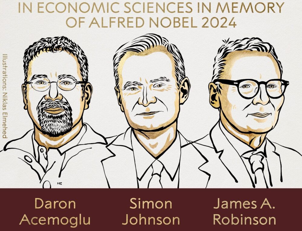 Daron Acemoglu, Simon Johnson y James Robinson investigadores de la prosperidad ganan Nobel de Economía